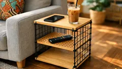 Meja sisi DIY bajet: cara buat meja tepi sofa kukuh tanpa drill