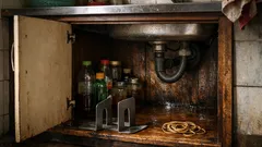 Kabinet bawah sinki selalu serabut? Cuba DIY rak bertingkat guna bookend yang murah