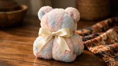 Cara balut hadiah kain bentuk beruang yang cepat, kemas dan nampak mahal