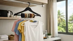 Trik getah rambut: 1 hanger jadi banyak bila ruang almari hotel tak cukup