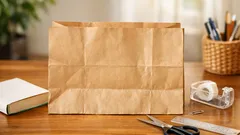 Jangan simpan beg kertas Starbucks, upcycle jadi sarung buku dan penanda buku yang kemas