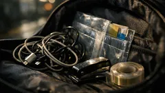 Cara susun kabel dalam beg guna clear file: DIY poket nipis anti-simpul