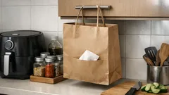 Trik beg kertas: cara gantung tisu kotak supaya kaunter dapur lebih lapang