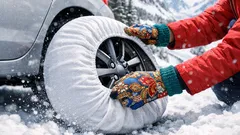 Rantai kain (snow sock) untuk rakyat Malaysia: bila betul-betul membantu di jalan bersalji