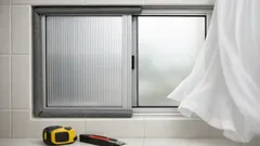 DIY tingkap dalaman guna pladan: cara mudah halang angin sejuk masuk tandas