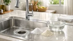 Cara hilangkan bau longkang sinki guna baking soda dan asid sitrik, tak perlu sental lama