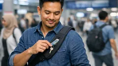 Tali bahu berpoket: cara mudah simpan kunci dan duit semasa travel tanpa panik