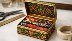 DIY pemegang cincin dari kotak hadiah: cara mudah buat ring pillow nampak premium