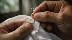 Cara jahit butang baju kerja tercabut dalam 3 langkah tanpa simpulan