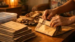 Cara lipat beg kertas yang kemas supaya stor rumah tak bersepah