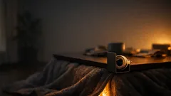 Helah bookend L untuk kemaskan kawasan kotatsu tanpa beli rak baharu