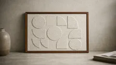 DIY hiasan dinding tekstur dari alas periuk gabus DAISO, nampak premium tapi bajet