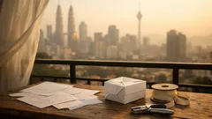 Cara balut hadiah guna kertas A4 jadi kotak kemas dalam 2 minit