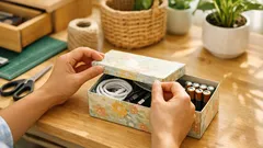 Cara buat kotak storan bertutup dari kotak tisu kosong dalam 5 minit