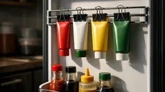 5 trik klip binder untuk kemas pintu peti sejuk yang selalu berserabut