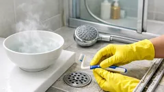 Trik air panas: tukar berus gigi lama jadi alat cuci celah bilik air