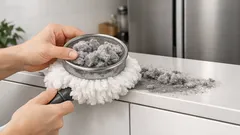 Helah jaring longkang: kepala handy mop tak cepat hitam bila lap habuk