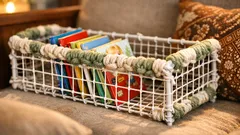 DIY rak buku kanak-kanak rendah guna wire net, nampak mahal tapi bajet